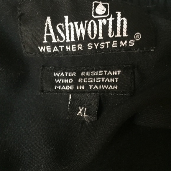 Ashworth Weather Systems Golf Pullover Water Repellent Windbreaker flawed pic - Picture 6 of 10